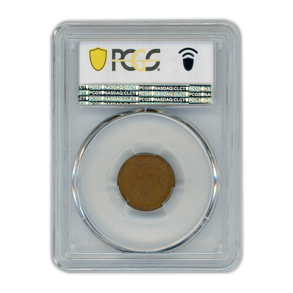 1868 Indian Cent PCGS AU50