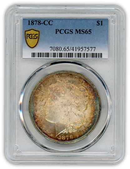 1878 Morgan Silver Dollar Carson City - PCGS MS65 Mega Toner