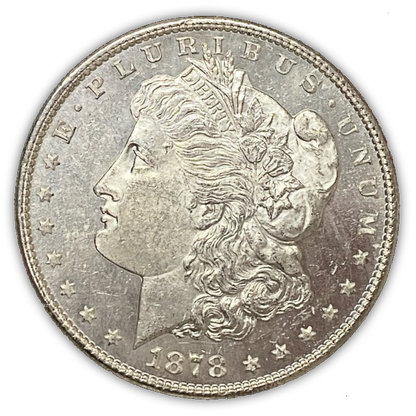 1878 Morgan Silver Dollar San Francisco - Brilliant Uncirculated Prooflike