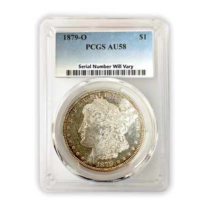 1879 O Morgan Silver Dollar New Orleans PCGS AU58