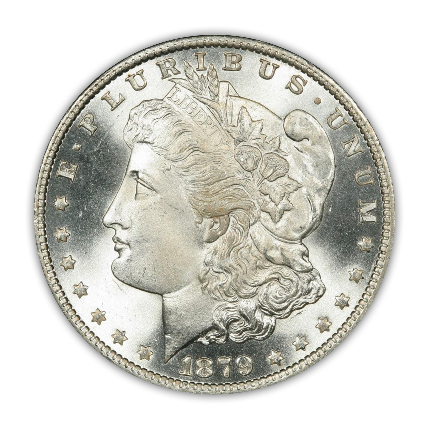1879 Morgan Silver Dollar Philadelphia - Brilliant Uncirculated - CoinsTV