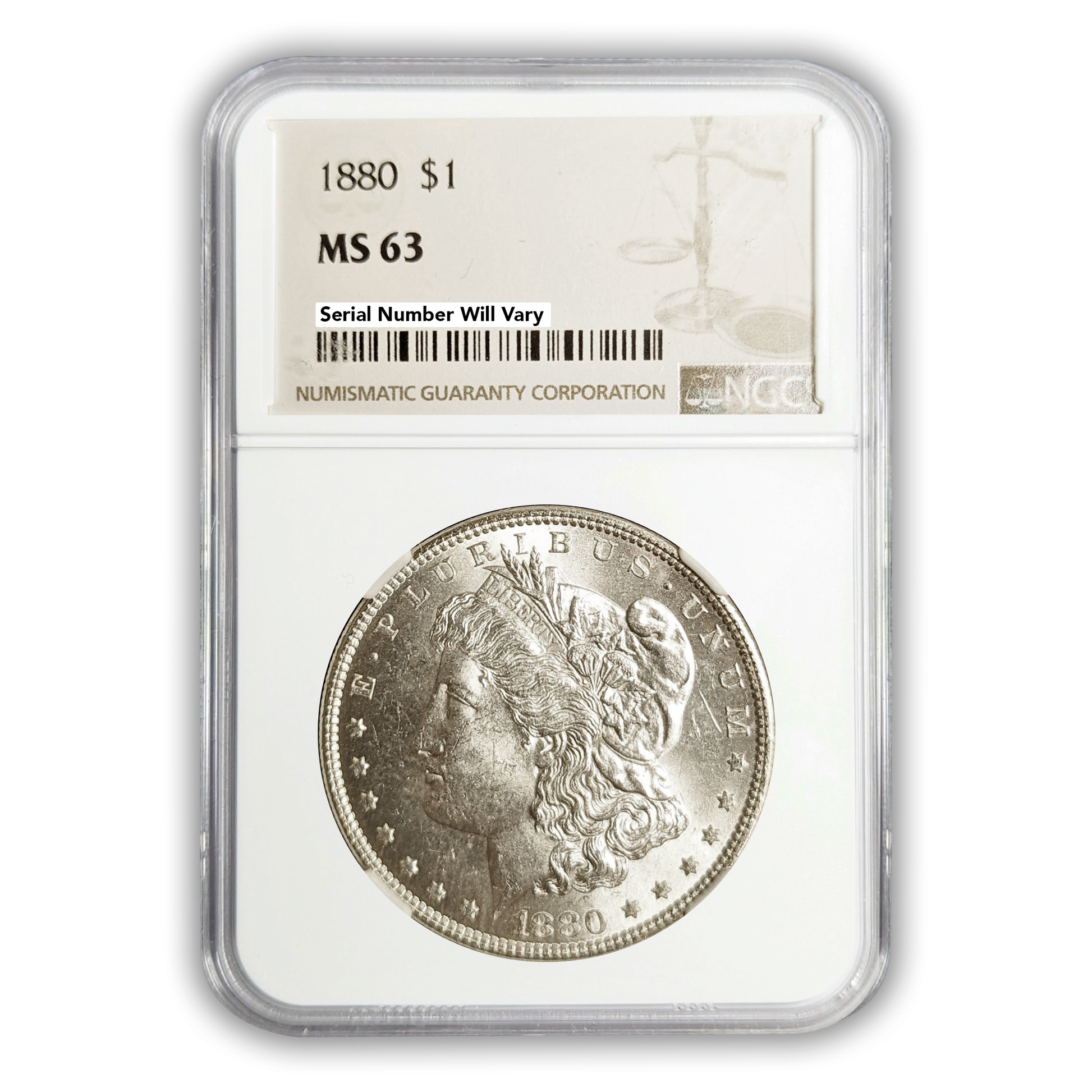 1880 Morgan Silver Dollar - NGC MS63 - CoinsTV
