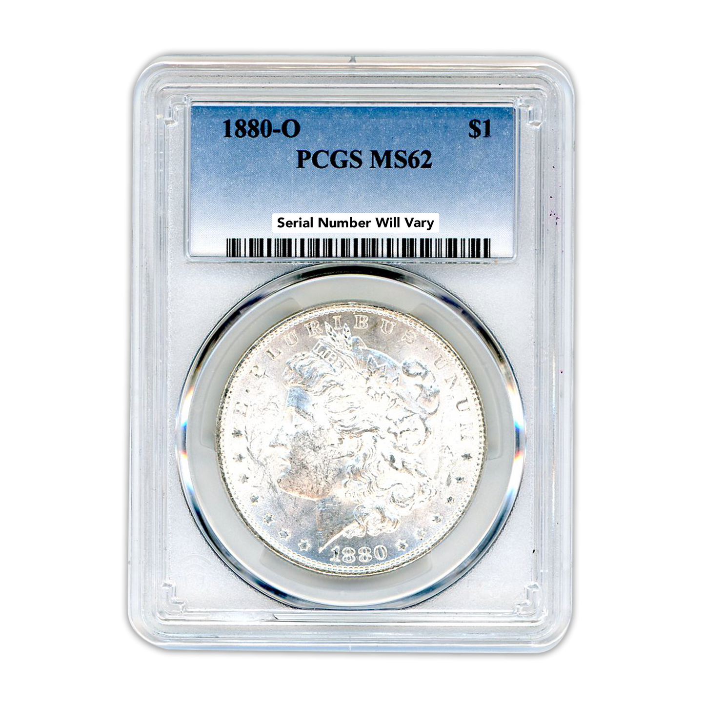 1880 Morgan Silver Dollar New Orleans PCGS MS62