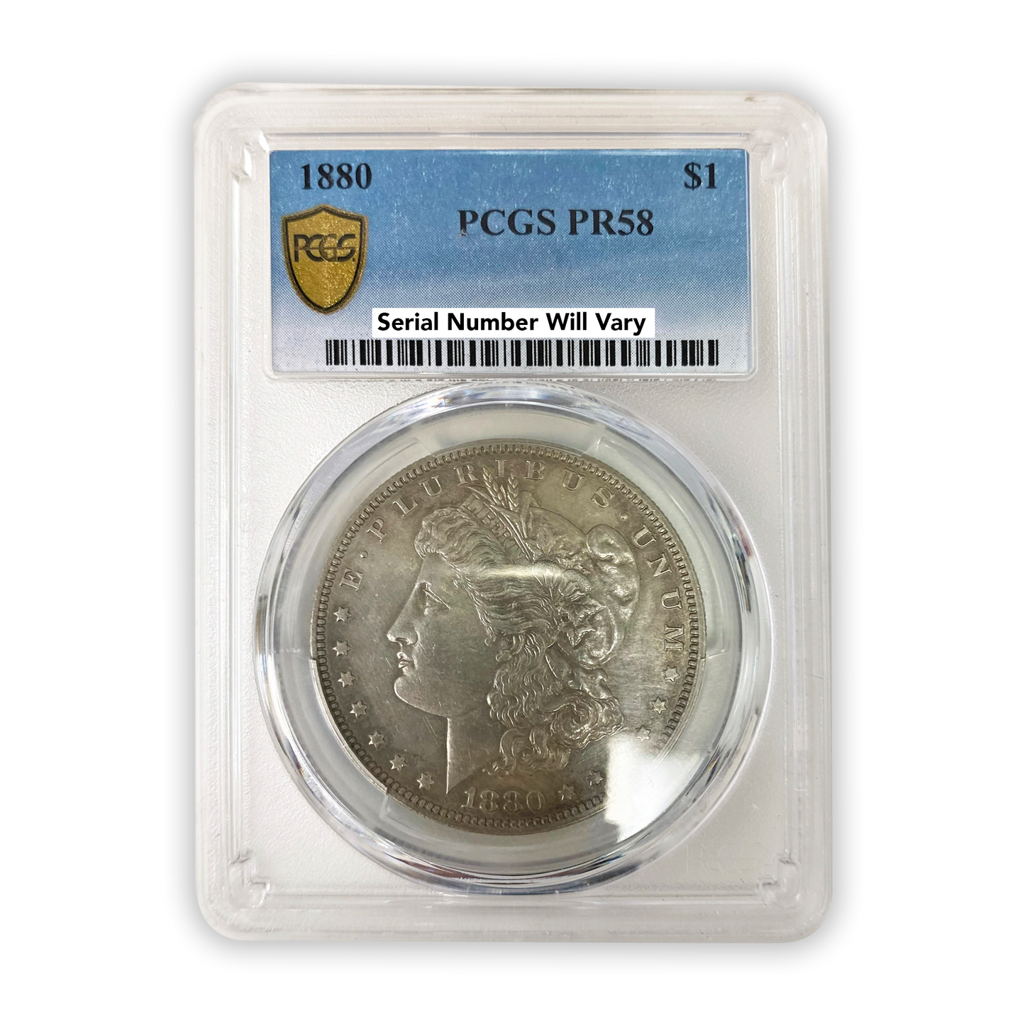 1880 Morgan Silver Dollar Philadelphia PCGS PR58 - CoinsTV