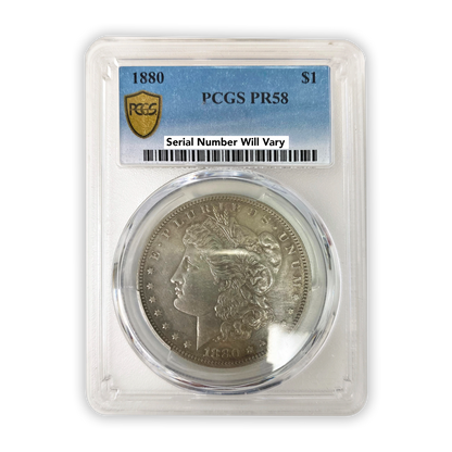 1880 Morgan Silver Dollar Philadelphia PCGS PR58 - CoinsTV