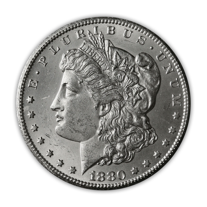 1880 Morgan Silver Dollar Carson City - Brilliant Uncirculated - CoinsTV