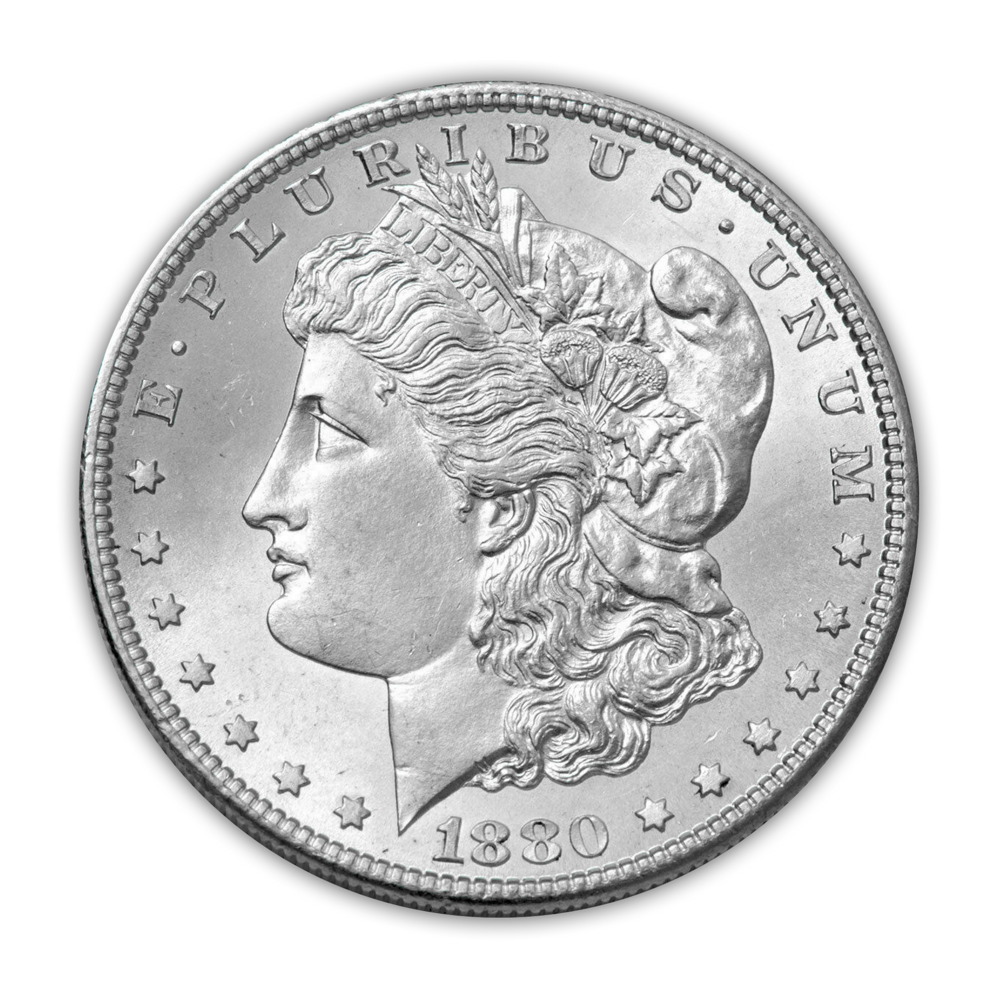 1880 Morgan Silver Dollar San Francisco - Brilliant Uncirculated - CoinsTV