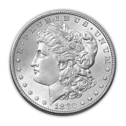 1880 Morgan Silver Dollar San Francisco - Brilliant Uncirculated - CoinsTV