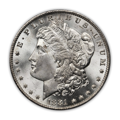 1881 Morgan Silver Dollar Carson City - Brilliant Uncirculated - CoinsTV