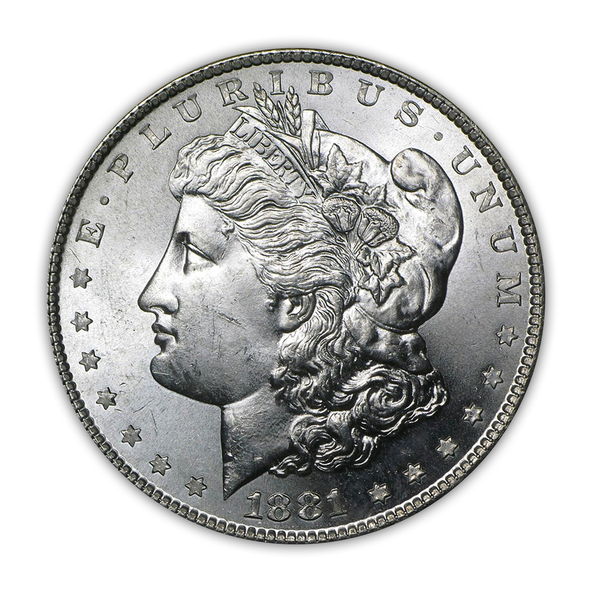 1881 Morgan Silver Dollar San Francisco - Brilliant Uncirculated - CoinsTV