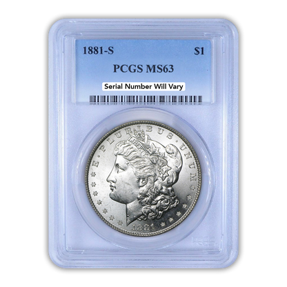 Morgan Silver Dollar San Francisco - Graded MS63 Brilliant Uncirculated