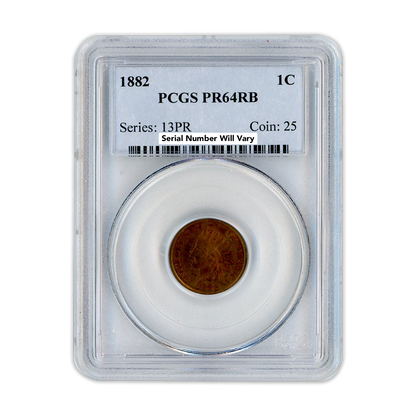 1882 Indian Cent PCGS PR64 RB
