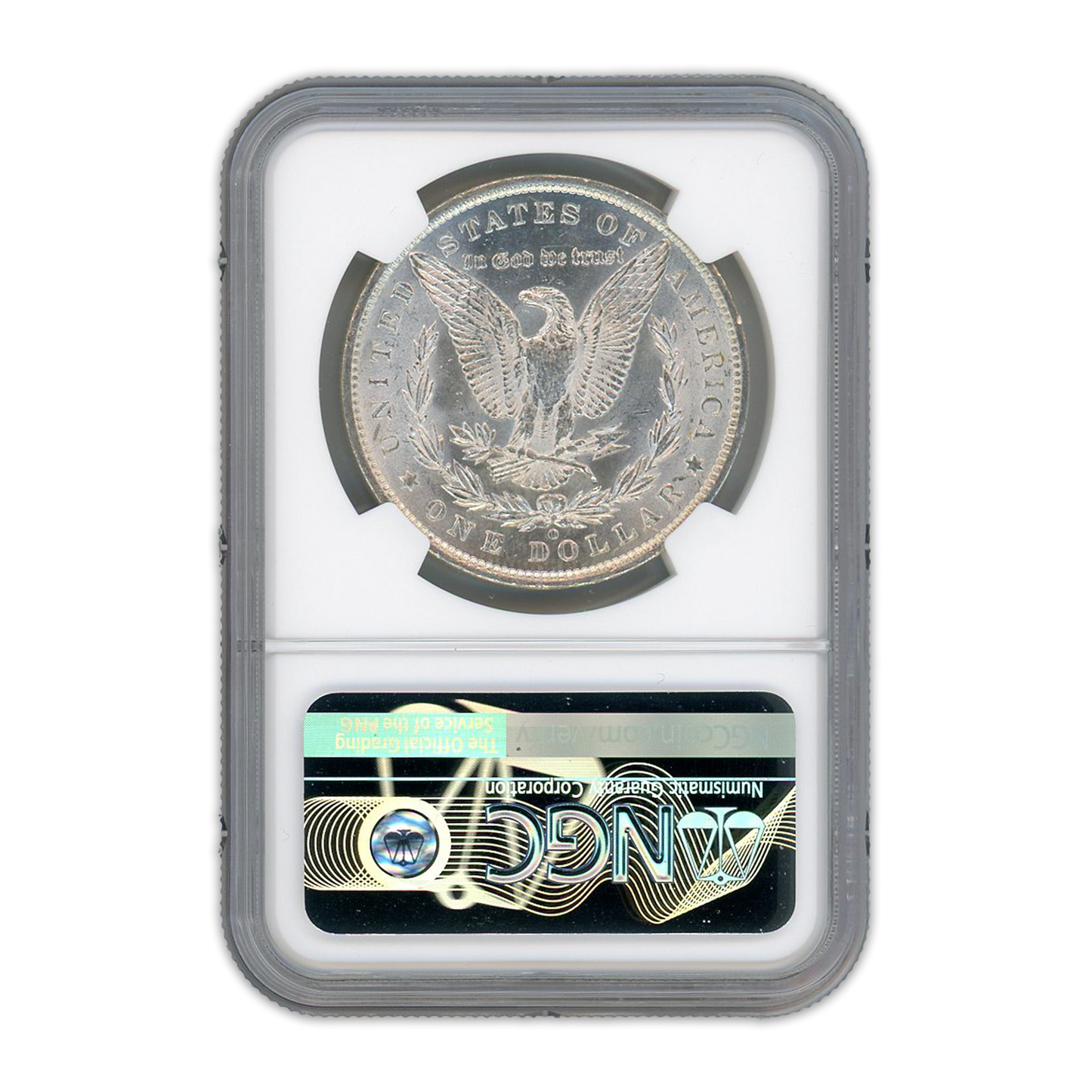 1885 Morgan Silver Dollar New Orleans - NGC MS63 Red Book Label