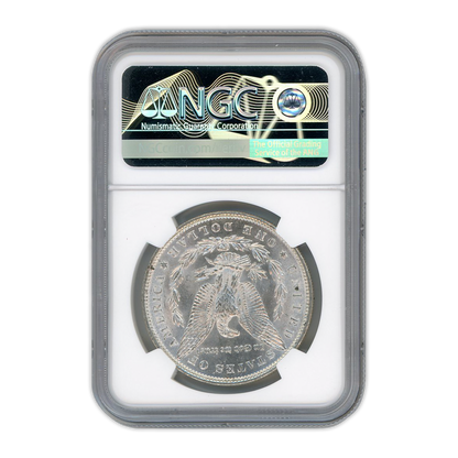 1887 Morgan Silver Dollar Philadelphia - NGC MS63 Red Book Label
