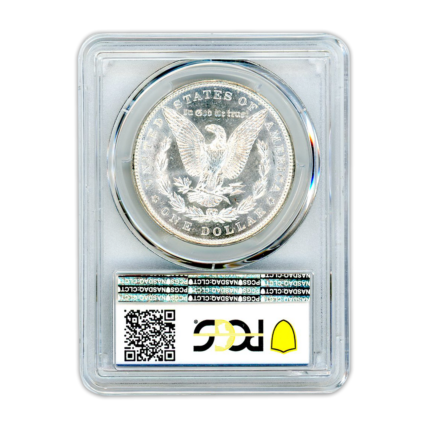 1887 Morgan Silver Dollar Philadelphia - Vam 12 Alligator Eye - PCGS MS63