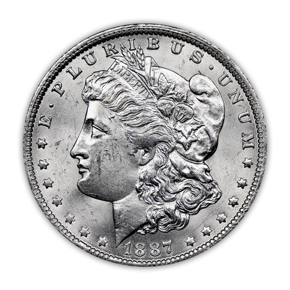 1887 Morgan Silver Dollar New Orleans - Brilliant Uncirculated
