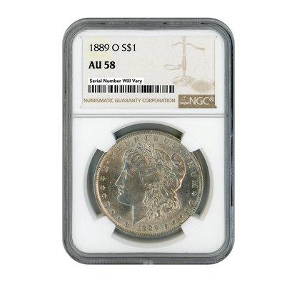 1889-O Morgan Silver Dollar New Orleans - NGC AU58