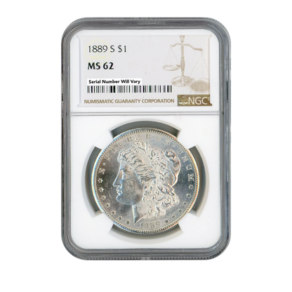 1889-S Morgan Silver Dollar San Francisco - NGC MS62