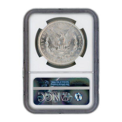 1889 Morgan Silver Dollar Philadelphia - NGC MS63 Sight White - CoinsTV