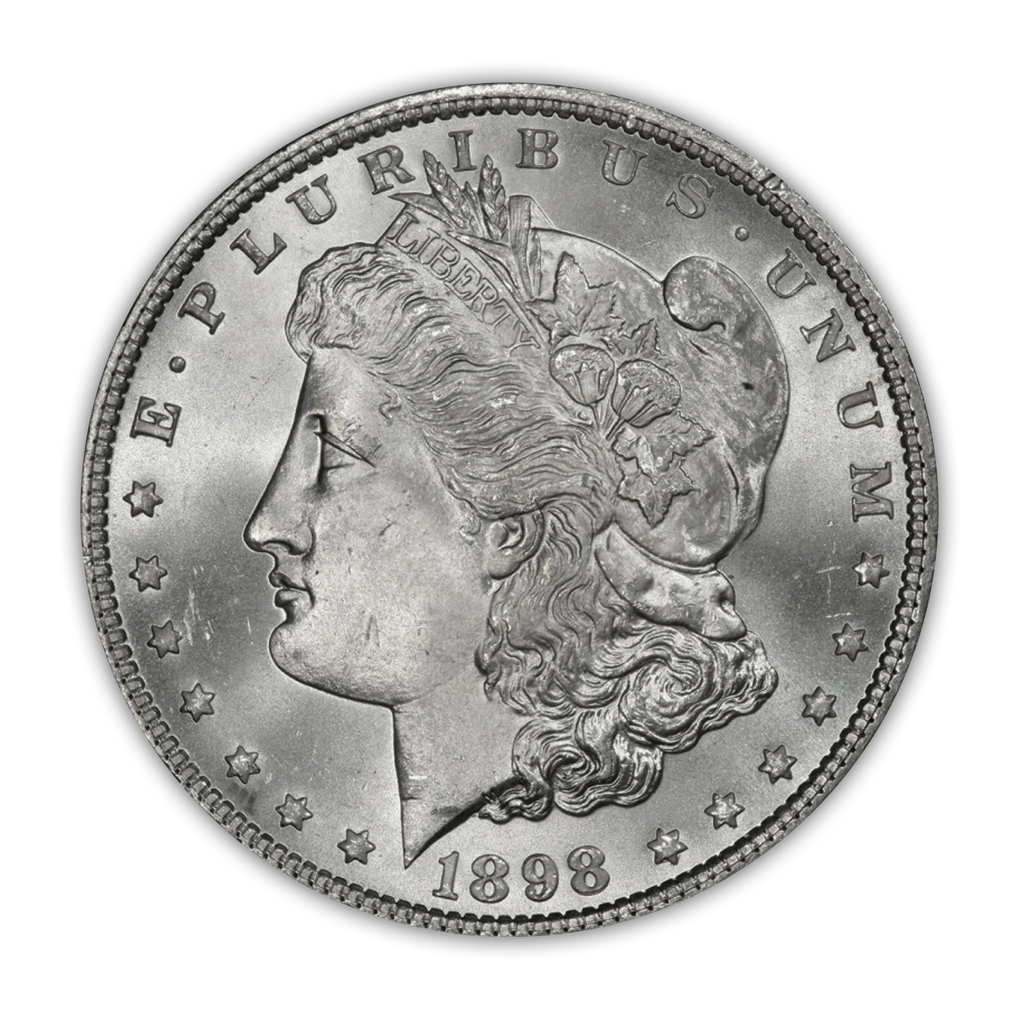 1898 Morgan Silver Dollar Philadelphia - Brilliant Uncirculated - CoinsTV