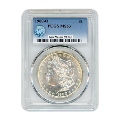 1900 Morgan Silver Dollar New Orleans - PCGS MS63 Sight White