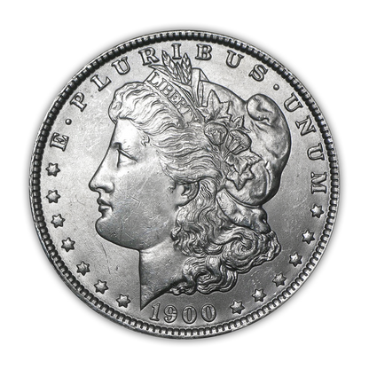 1900 Morgan Silver Dollar Philadelphia - Brilliant Uncirculated - CoinsTV