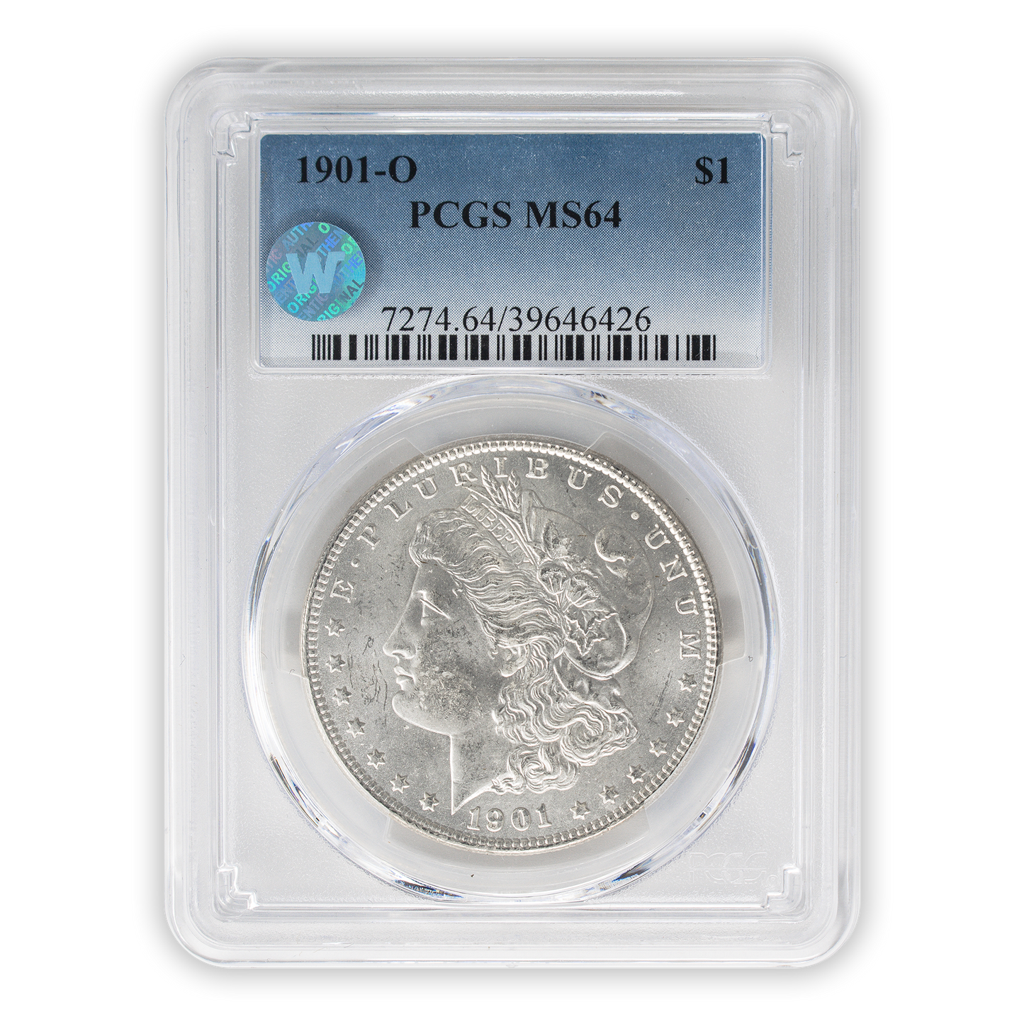 1901-O Morgan Silver Dollar New Orleans - PCGS MS64 Sight White