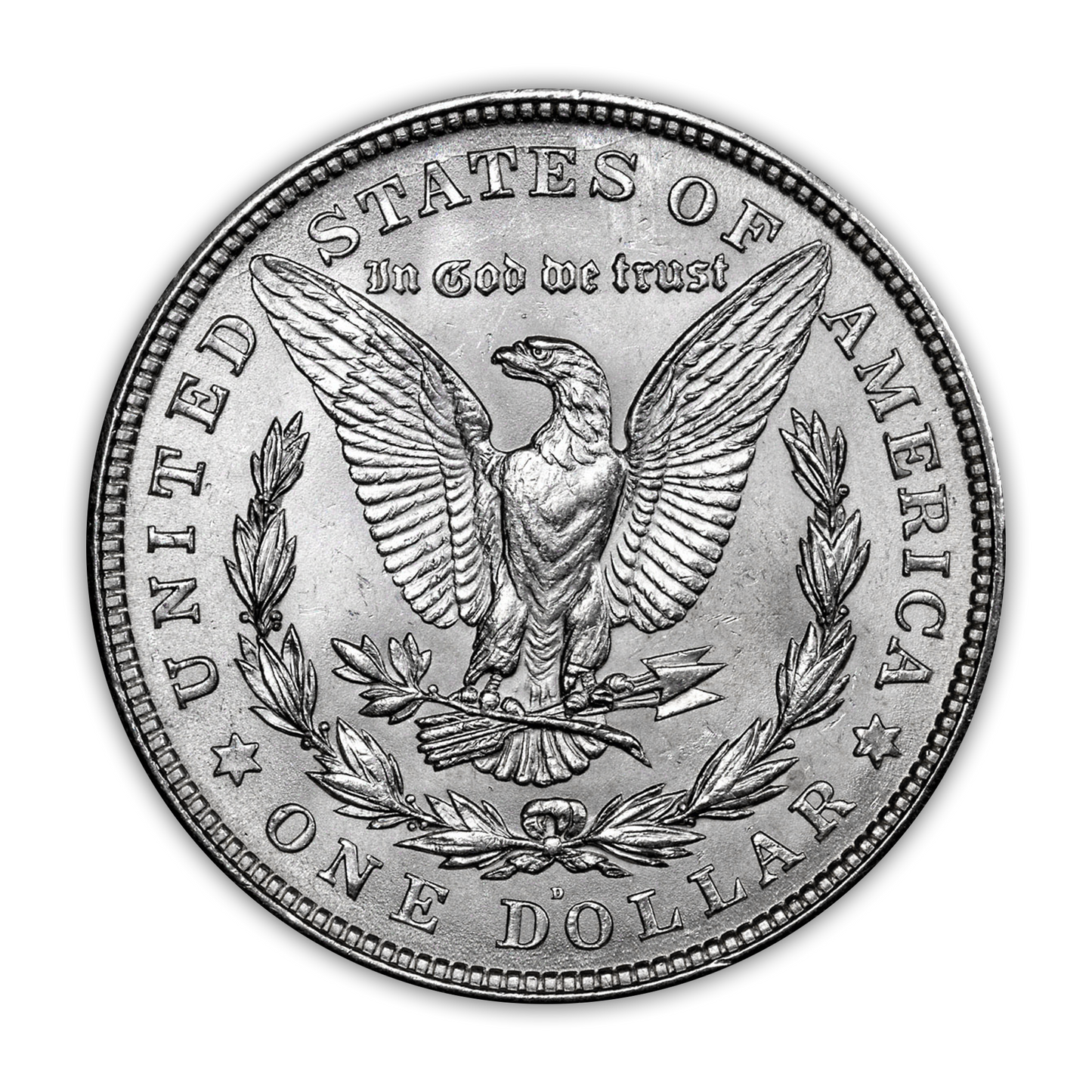 1921 D Morgan Silver Dollar Denver - Uncirculated