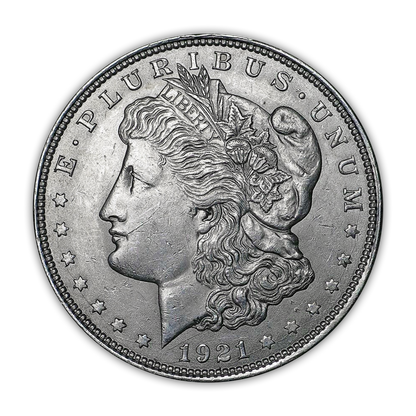 1921 Morgan Silver Dollar Philadelphia - Brilliant Uncirculated - CoinsTV