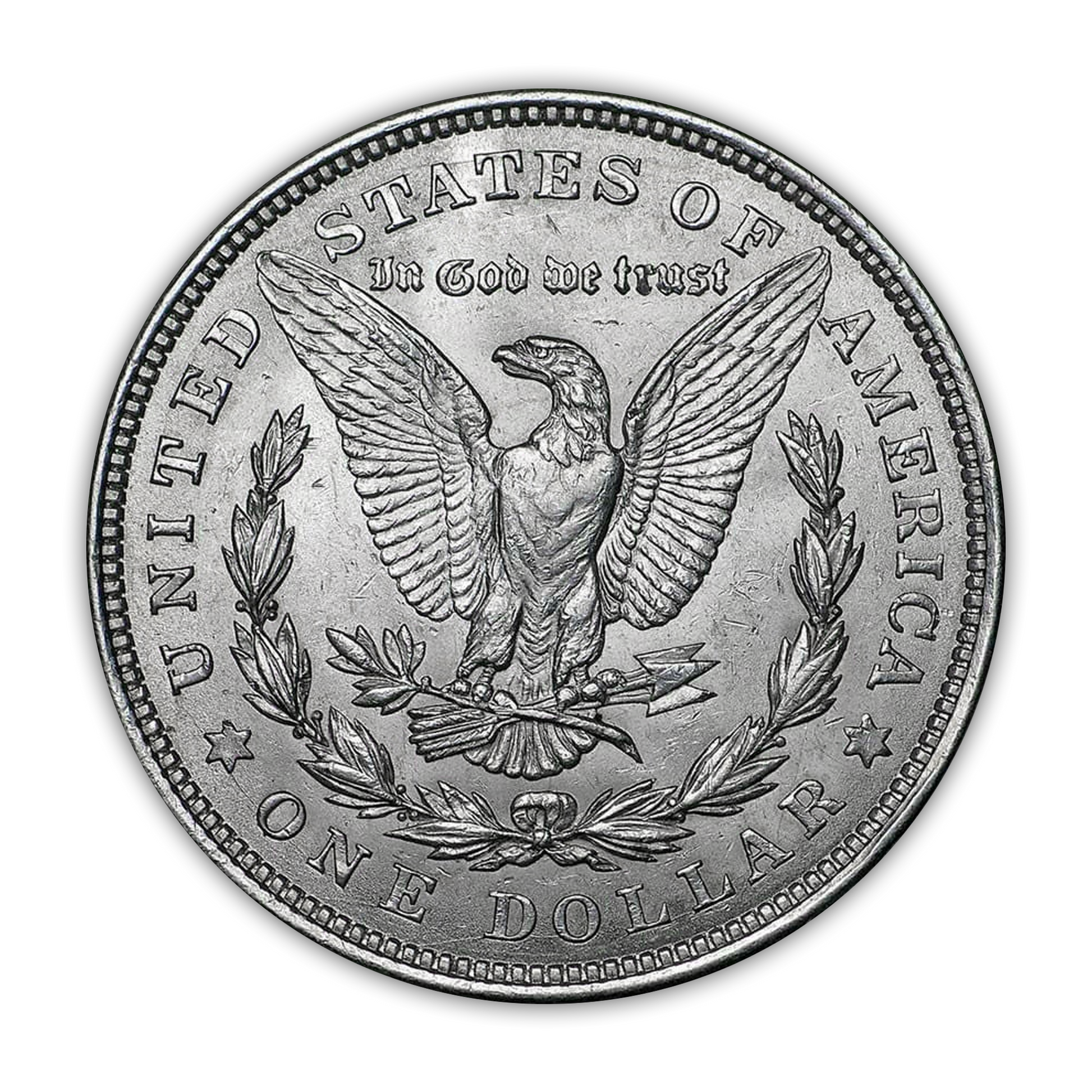 1921 Morgan Silver Dollar Philadelphia - Brilliant Uncirculated - CoinsTV