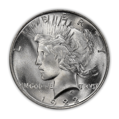 1922 Peace Silver Dollar Philadelphia - Uncirculated