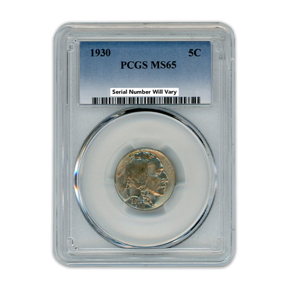 1930 Buffalo Nickel PCGS MS65