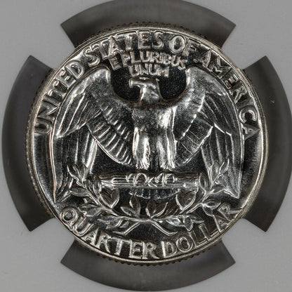 1952 Washington Silver Quarter Philadelphia - FS 901 Superbird  - NGC PR66