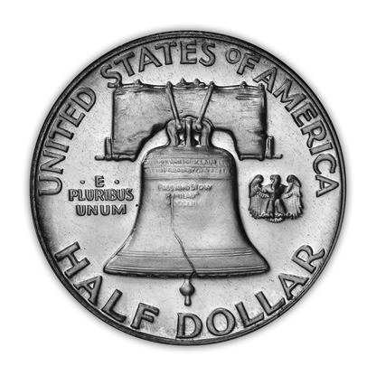 1954 Franklin 90% Silver Half Dollar Philadelphia - Proof - CoinsTV