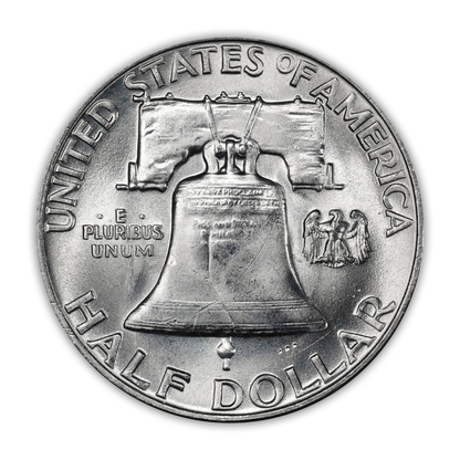 1959 Franklin 90% Silver Half Dollar Philadelphia - Uncirculated