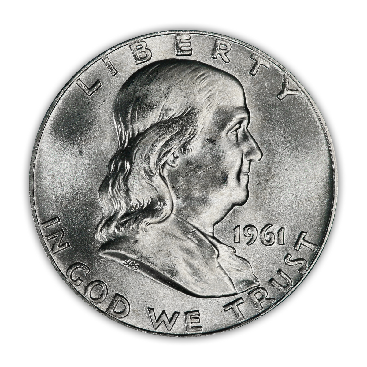 1961 Franklin 90% Silver Half Dollar Denver - Uncirculated - CoinsTV