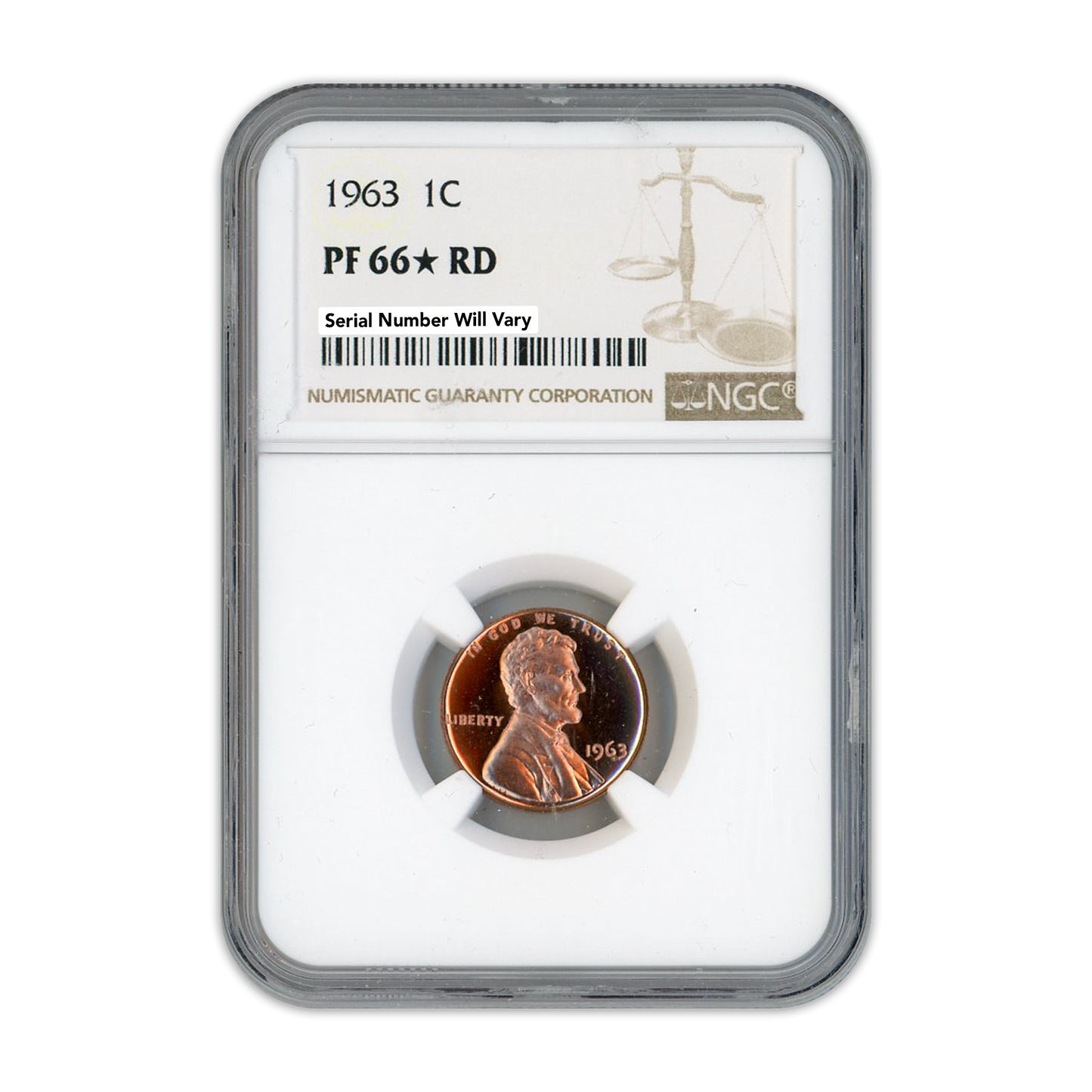 1963 Lincoln Cent - NGC PF66 Star RD - CoinsTV