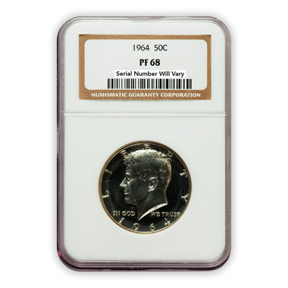 1964 US Proof Set - 5 Coins - NGC PF68 - CoinsTV