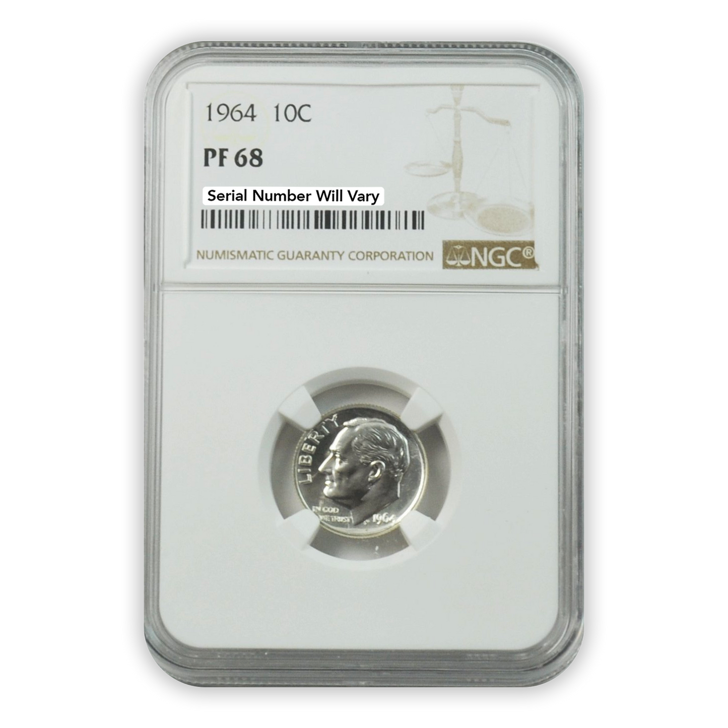 1964 US Proof Set - 5 Coins - NGC PF68 - CoinsTV