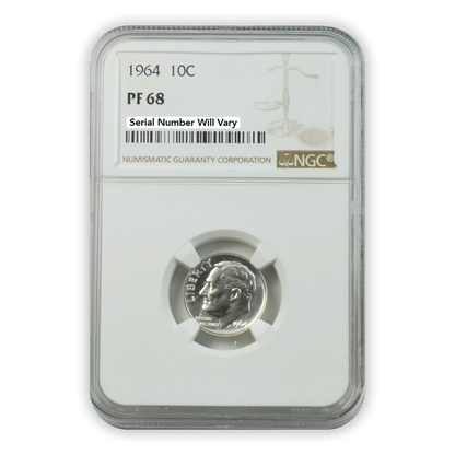 1964 US Proof Set - 5 Coins - NGC PF68 - CoinsTV