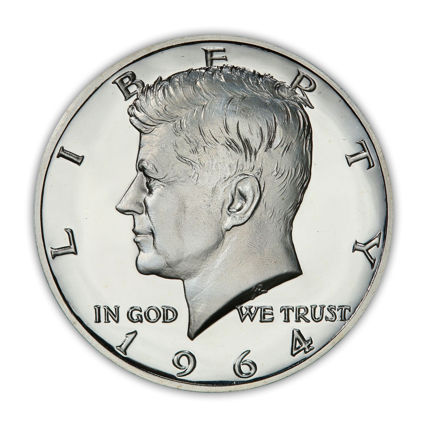 1964 US Proof Set - 5 Coins - Accented Hair Kennedy in Set - CoinsTV