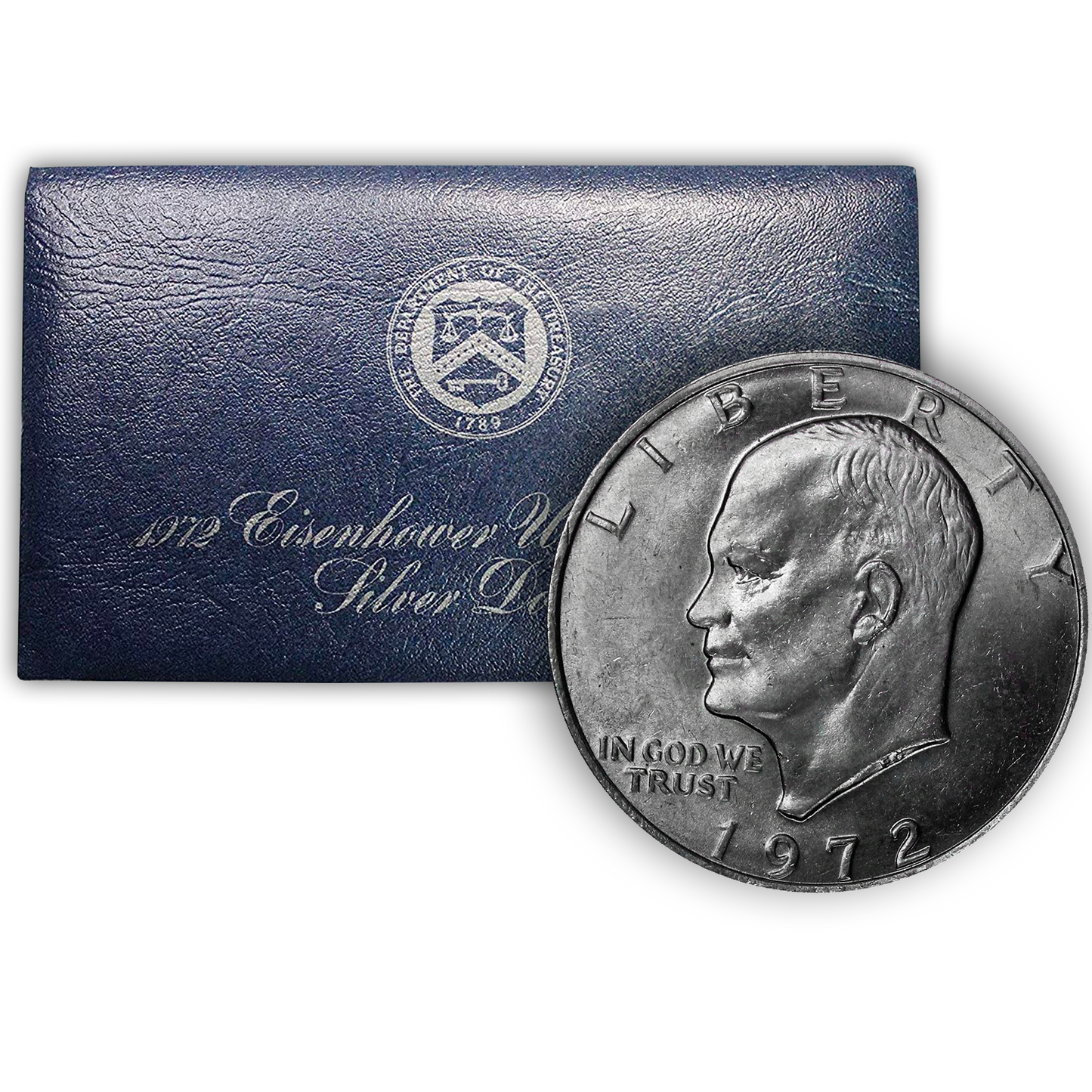 1972 Eisenhower 40% Silver Dollar San Francisco - Uncirculated Blue Pack (OGP)