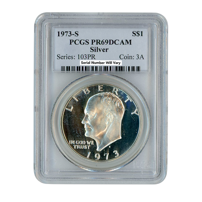 1973 S S$1 Eisenhower -  PCGS PR69 DCAM