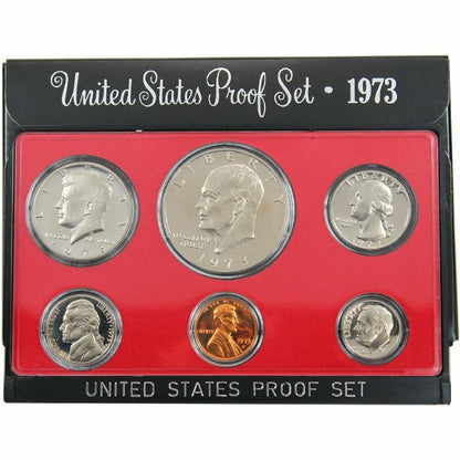 1973 US Proof Set - 6 Coins