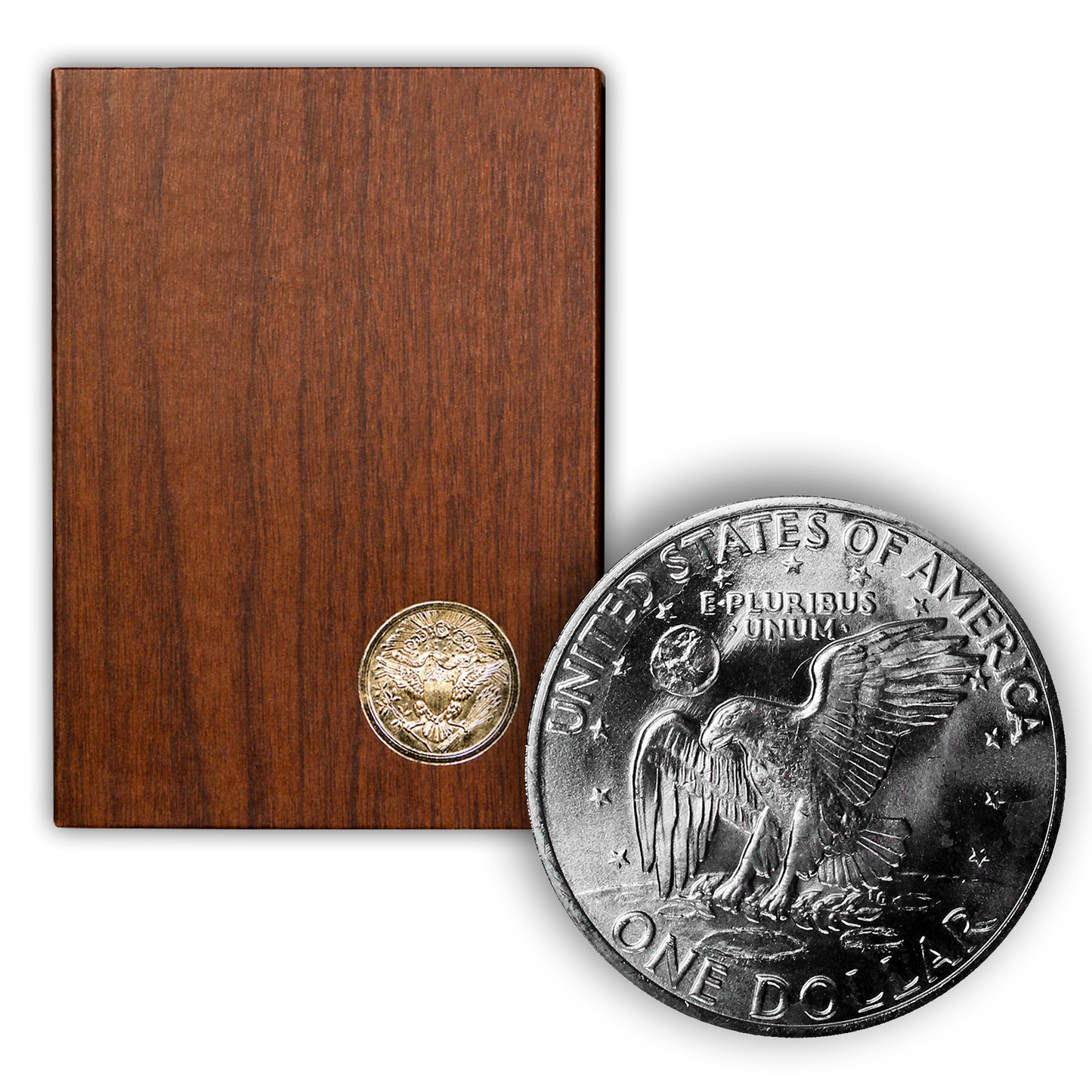 1974 Eisenhower 40% Silver Dollar San Francisco - Proof Brown Pack (OGP)