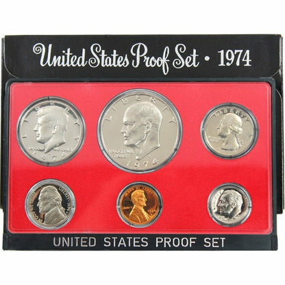 1974 US Proof Set - 6 Coins