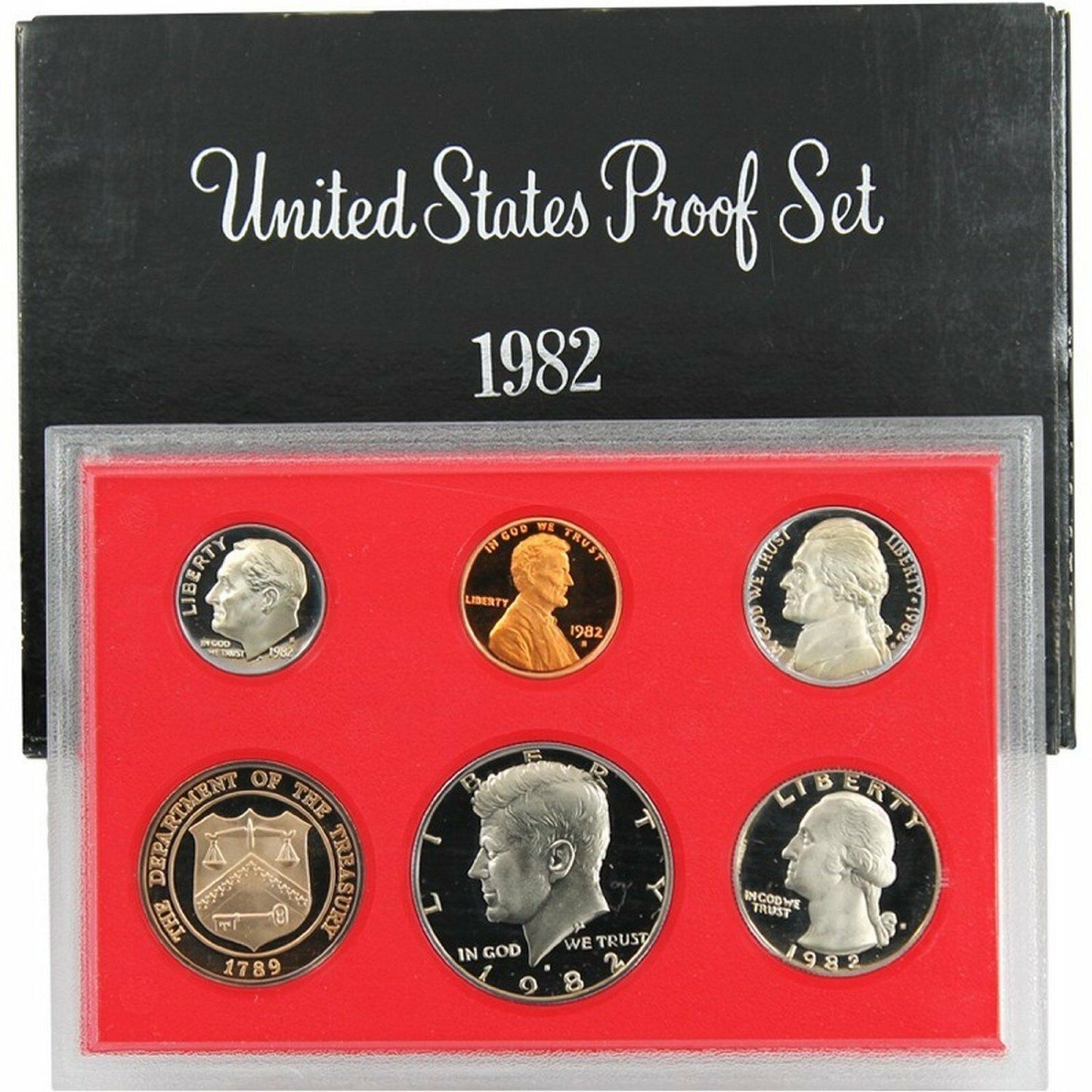 1982 US Proof Set - 5 Coins
