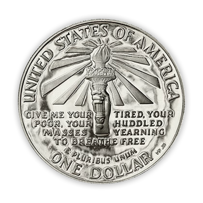1986 Statue of Liberty 2 pc Uncirculated Set - Original Government Packaging (OGP)