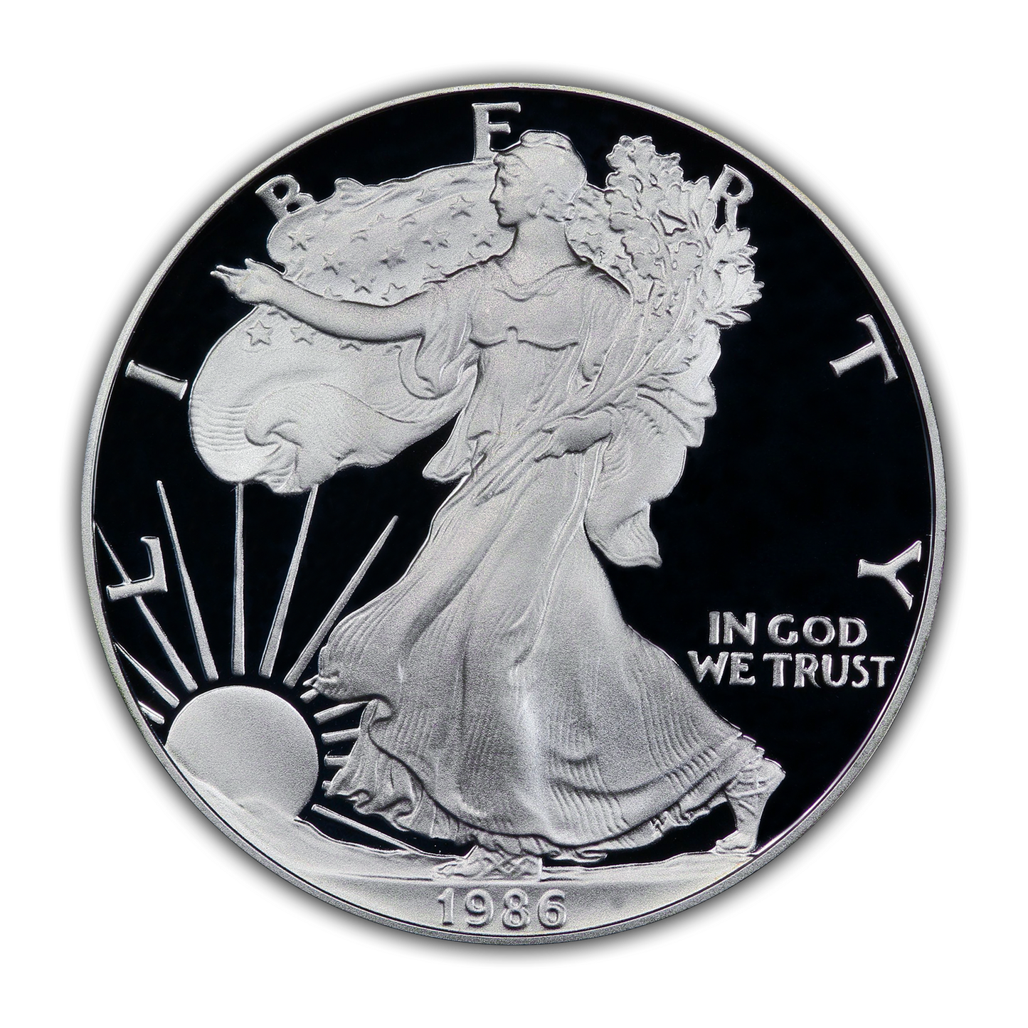 1986 Silver Eagle - San Francisco Proof - Original Government Packaging (OGP)