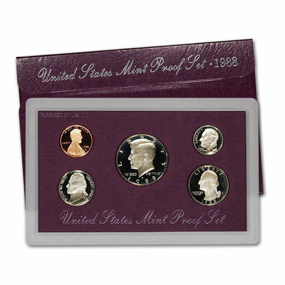 1988 US Proof Set - 5 Coins